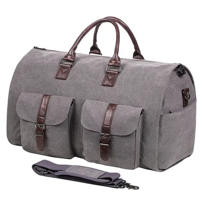 Russell – Großer Herren-Duffel-Garment Bag im Vintage-Stil aus Leder