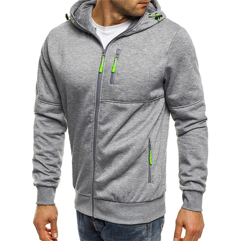 Jeroen - Herren Hoodie mit Reißverschluss und Fleece