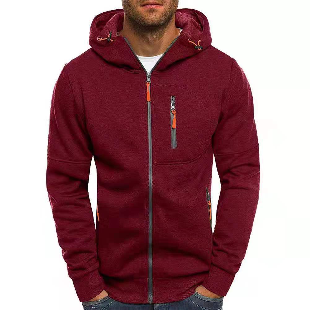 Jeroen - Herren Hoodie mit Reißverschluss und Fleece