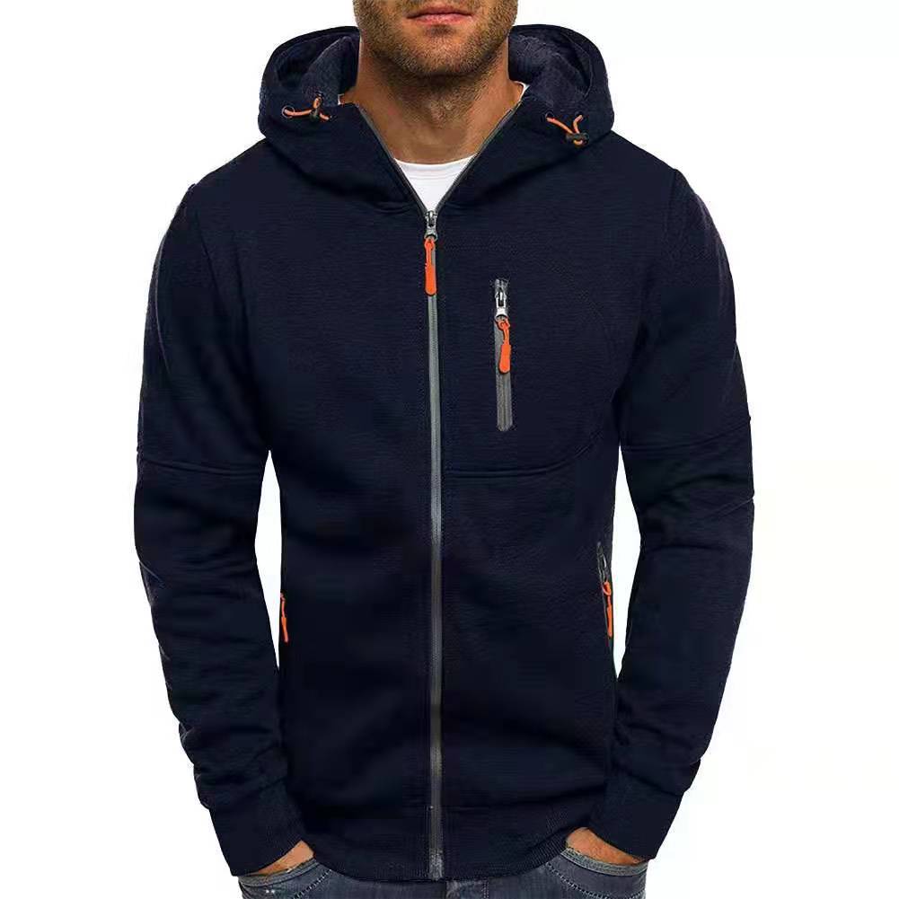 Jeroen - Herren Hoodie mit Reißverschluss und Fleece