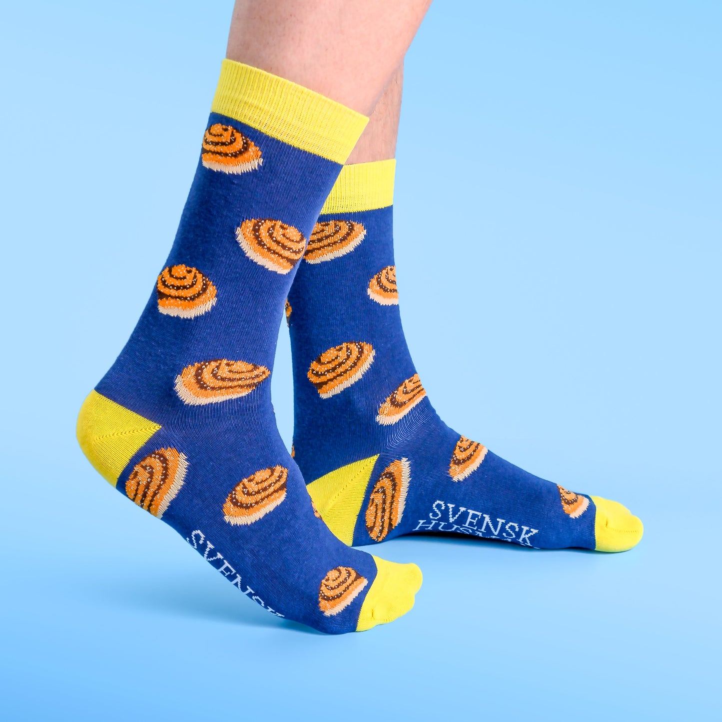 Ronald – Gemusterte Herrensocken mit Zimtschnecken