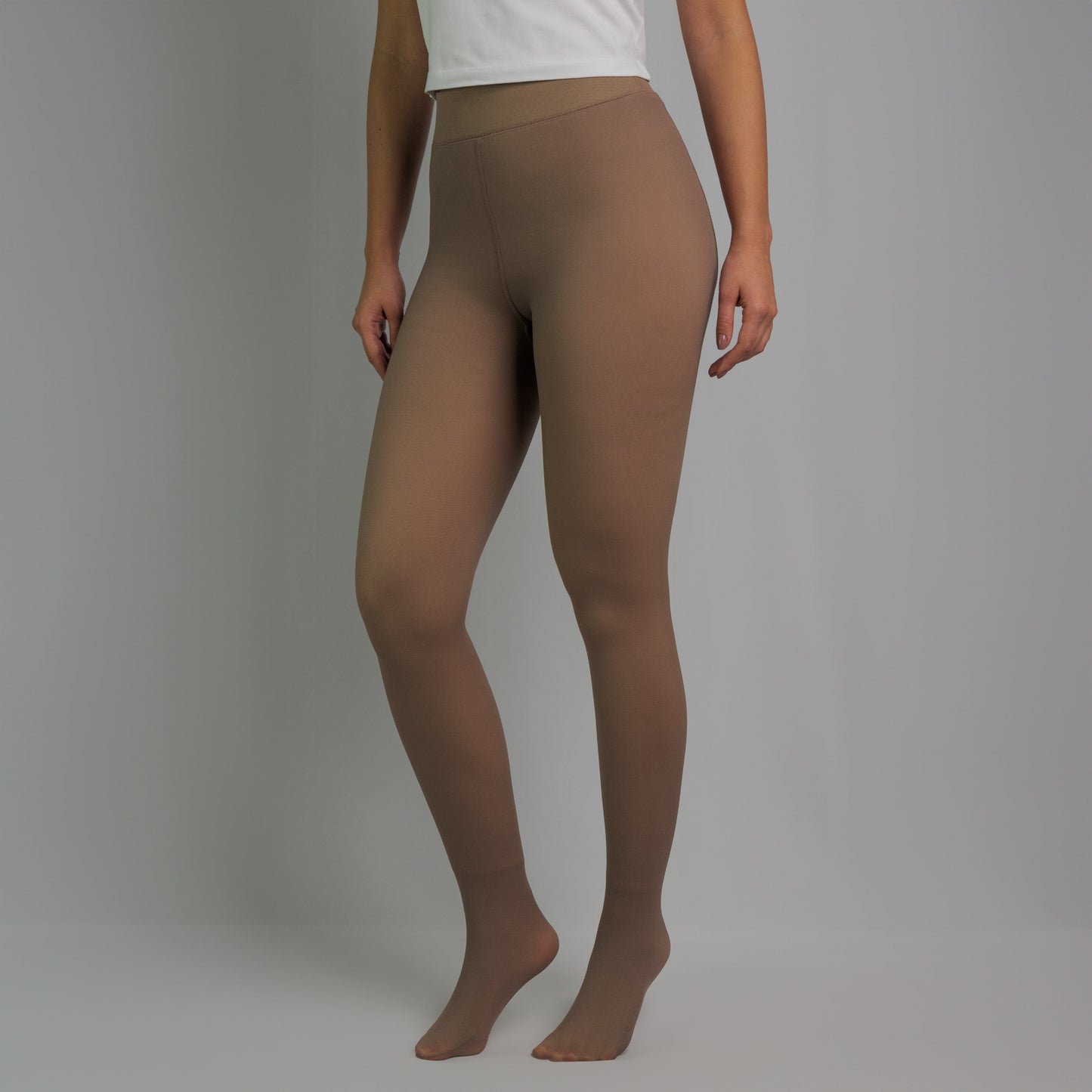 Ruth – Damen Thermostrumpfhose Transparent Kaffee