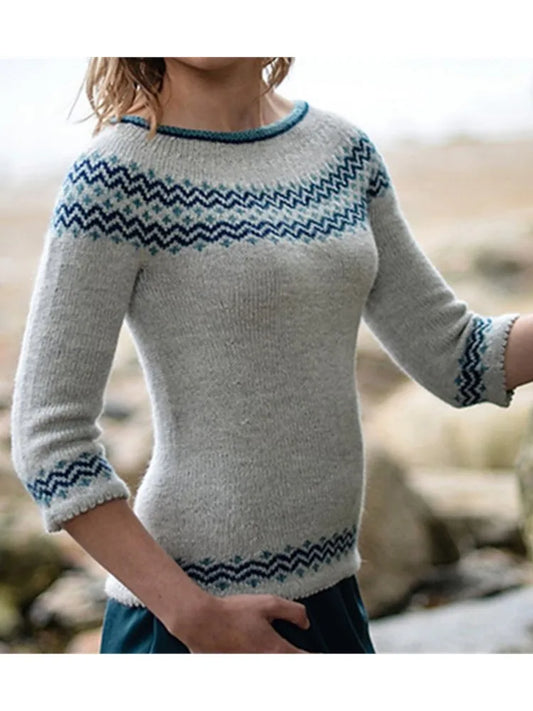 Shannon – Vintage-Strickpullover, Lässig und Trendy Y2K 2024