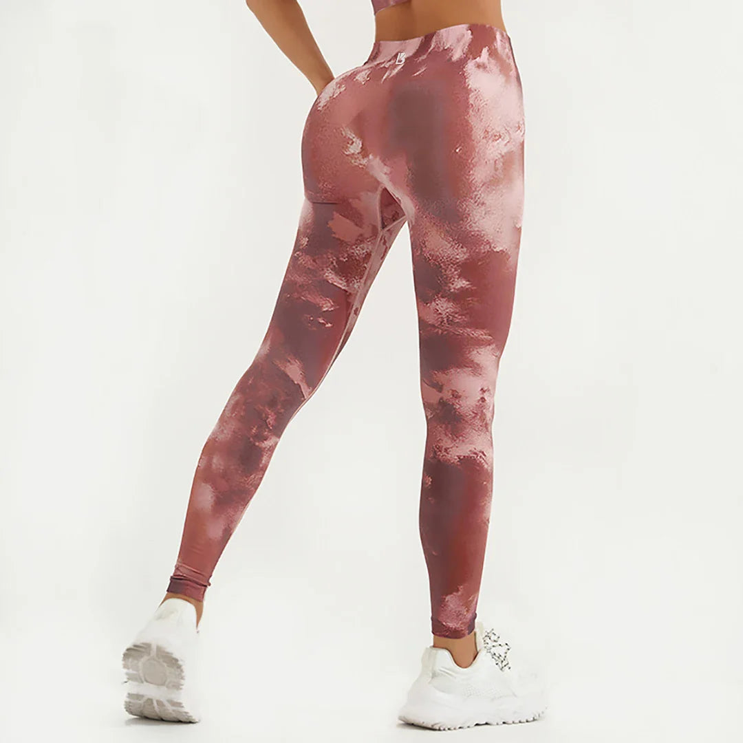 Jessica – Damen Yoga-Leggings mit gerafftem Bund