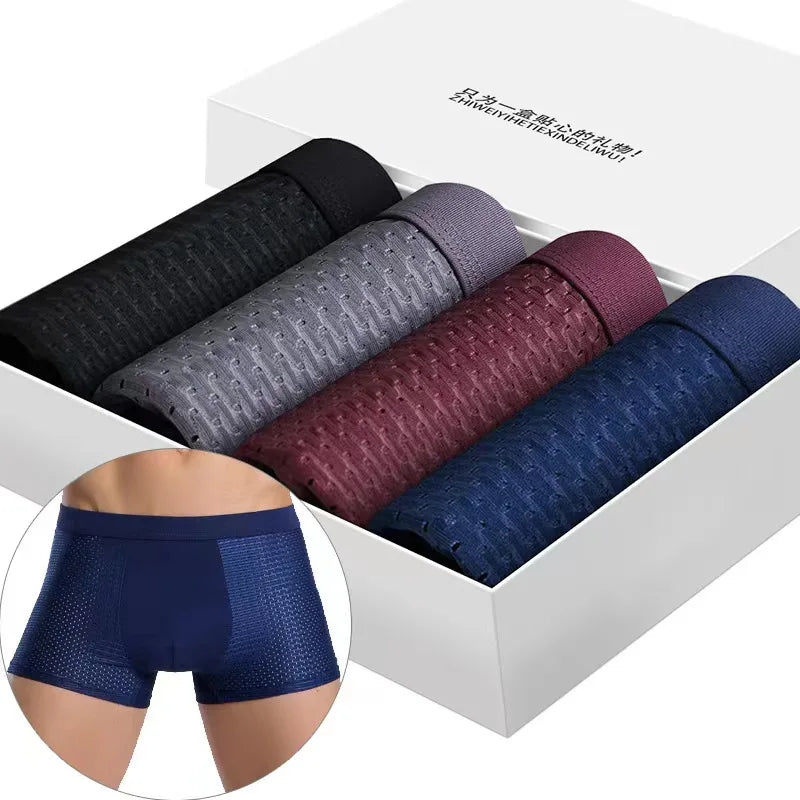 Nathaniel – Atmungsaktive Herren-Boxershorts aus Bambus