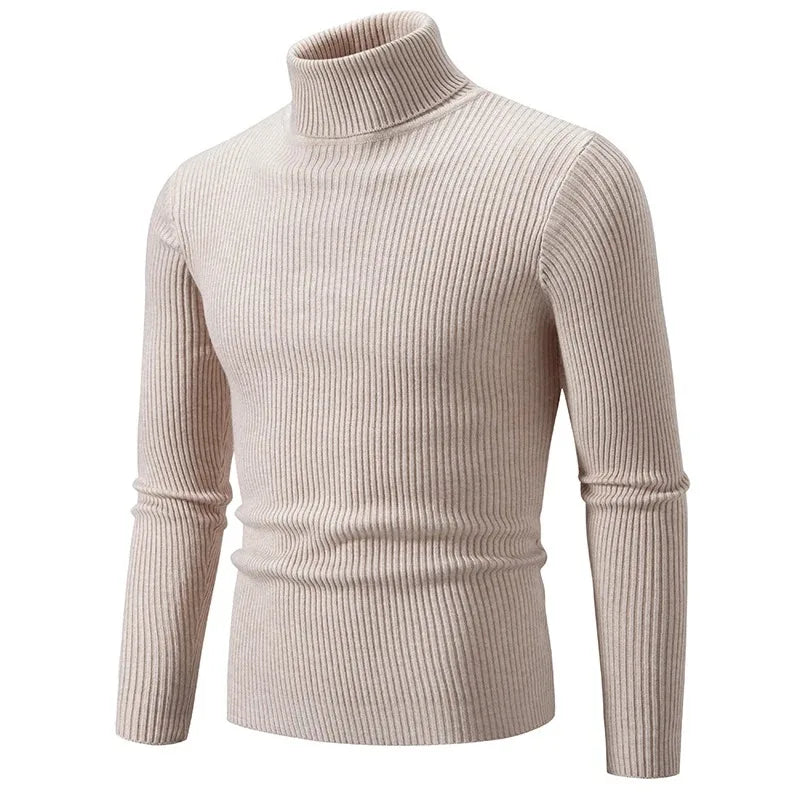 Bobby – Warmer Herren Rollkragenpullover mit Streifen