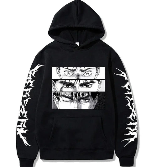 Luca – Unisex Kapuzenpullover mit grafischem Manga-Design