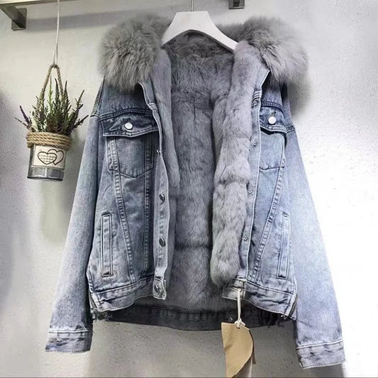 Wendy – Modische warme Damenjeansjacke