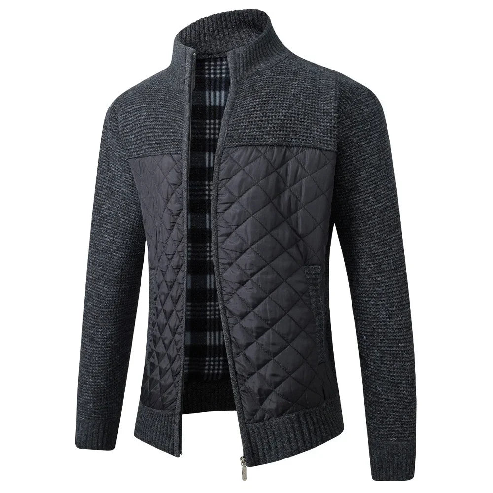 Colin – Herren Patchwork-Reißverschlussjacke