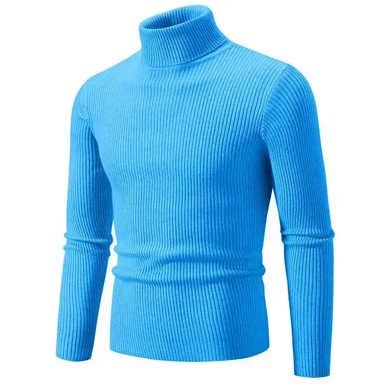 Bob – Herrenpullover mit hohem Kragen und schlanker Passform