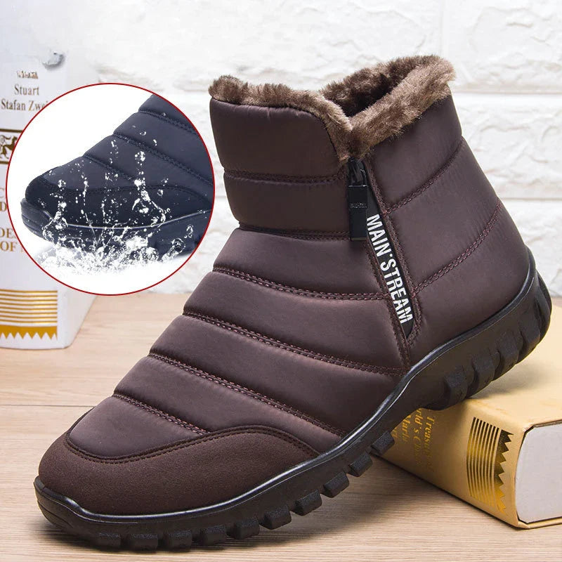 Derek – Herren-Wasserdichte Schneestiefel mit Plüschfutter