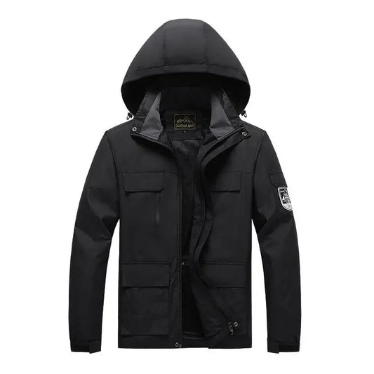 Zachary - Wasserdichter Windbreaker mit Kapuze für Männer - Outdoor-Jacke in Übergröße