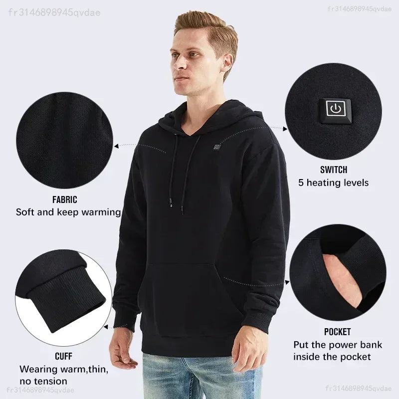 Norman – USB Beheizter Winter Hoodie für Herren