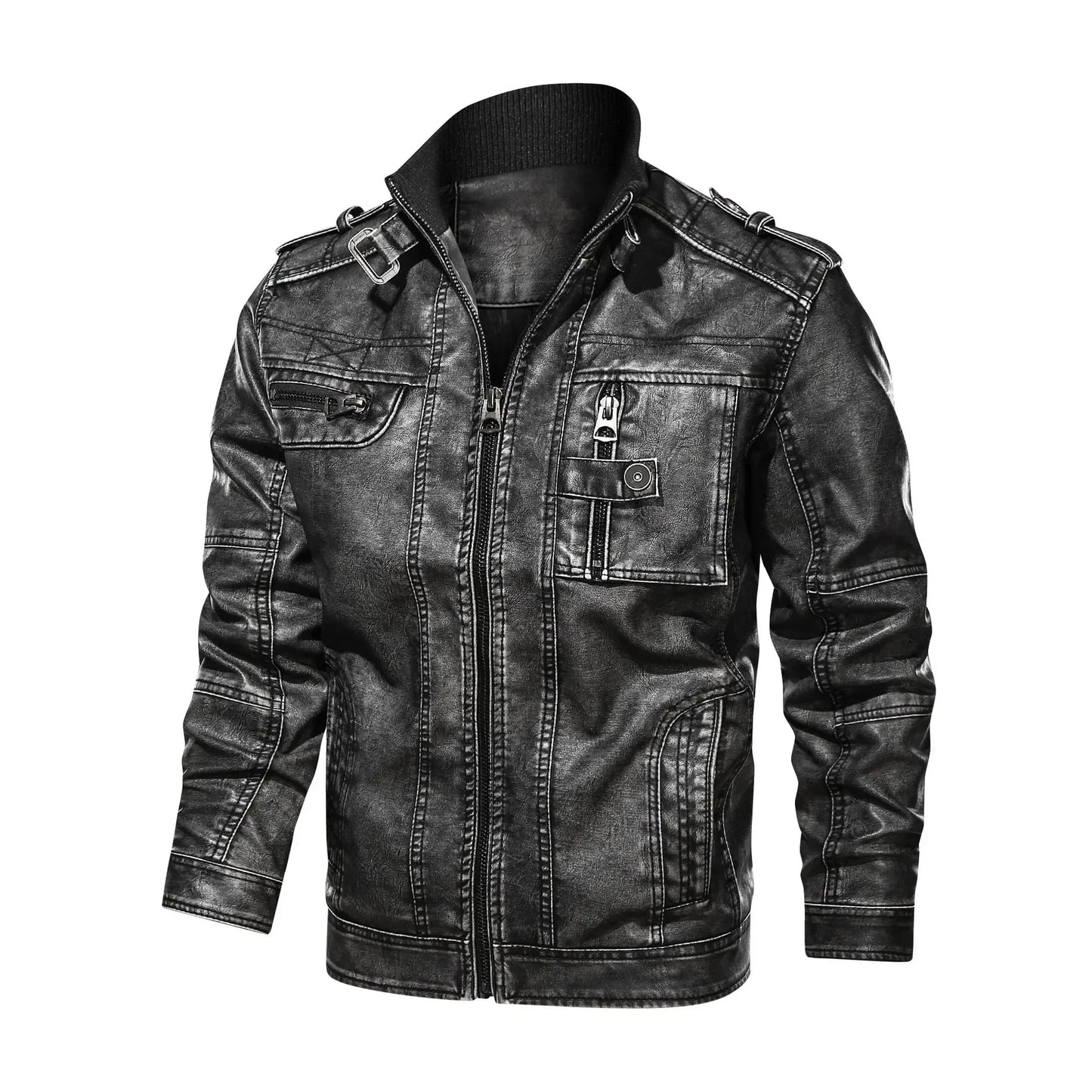 Reginald – Herren Motorradjacke aus PU-Leder