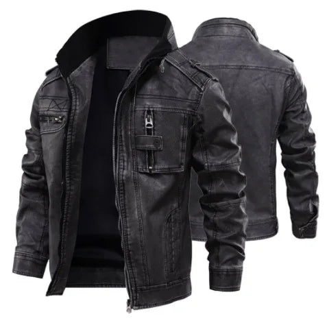 Reginald – Herren Motorradjacke aus PU-Leder