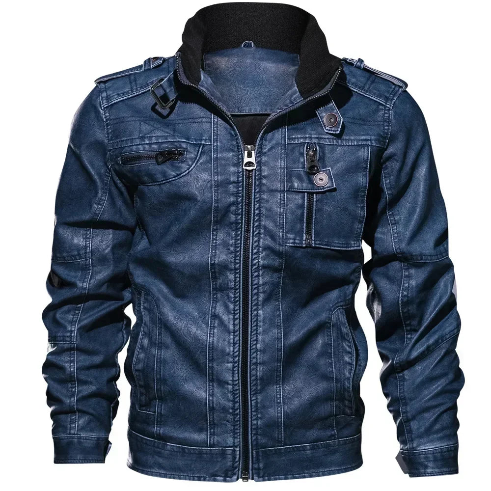 Reginald – Herren Motorradjacke aus PU-Leder