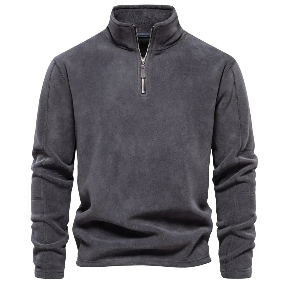 Matthew – Herren-Sweatshirt aus Softshell mit Reißverschlusskragen