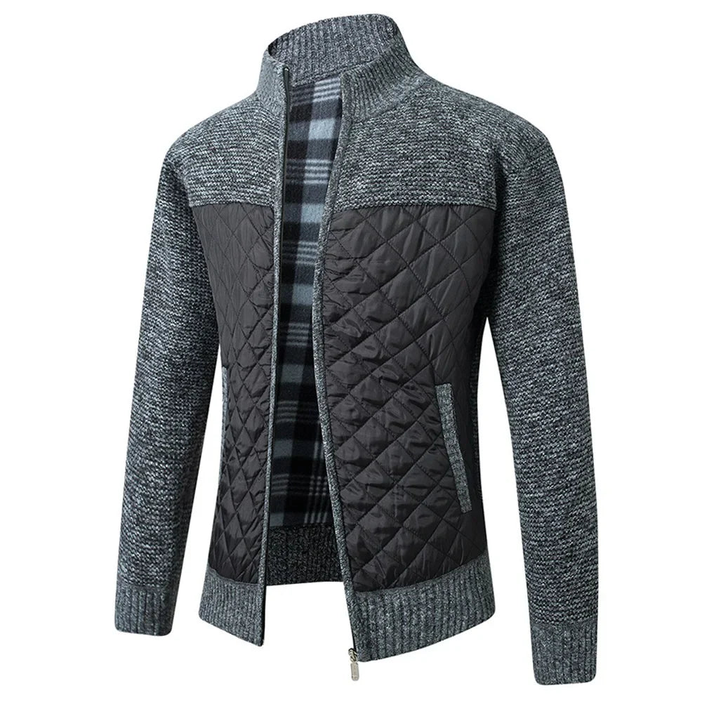 Colin – Herren Patchwork-Reißverschlussjacke