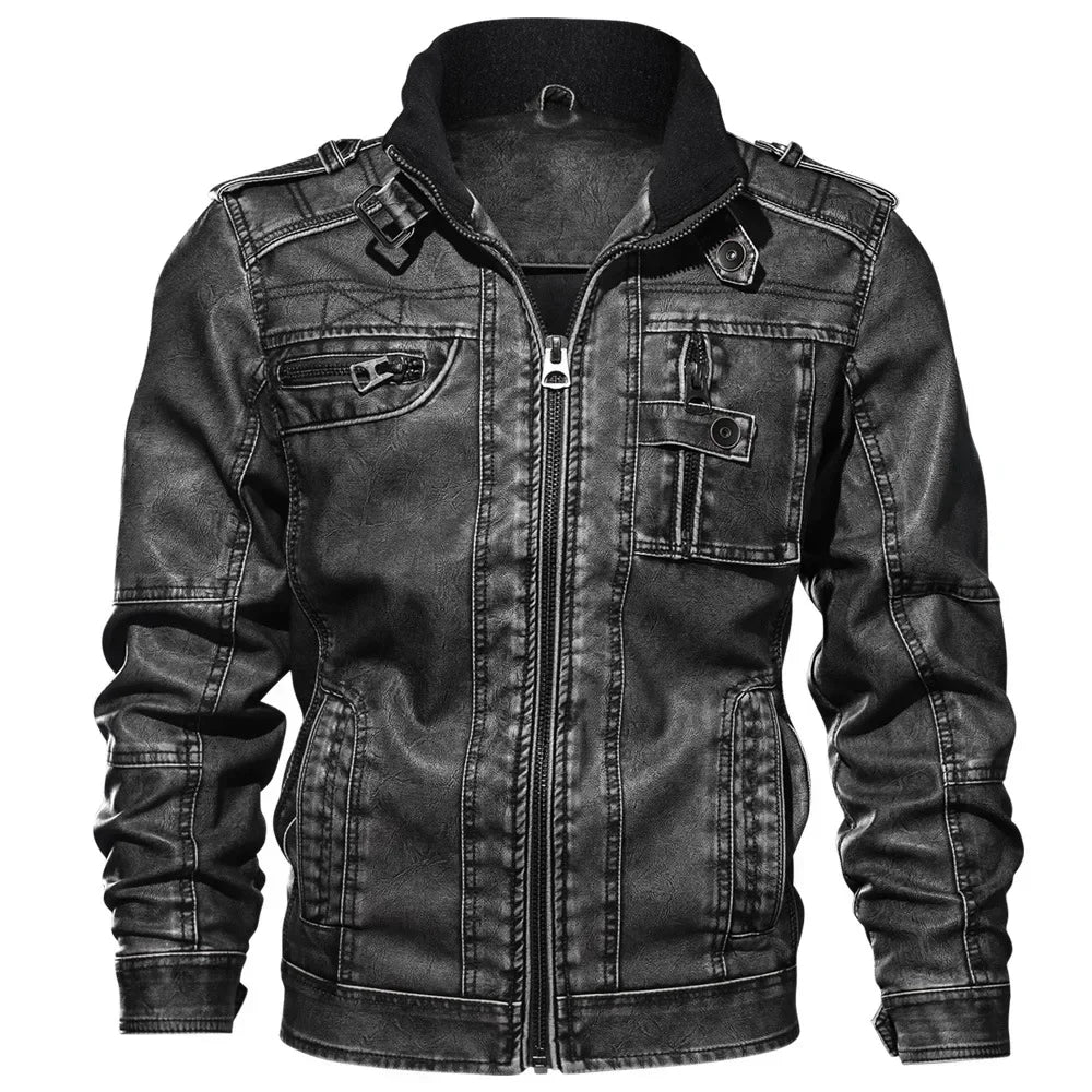 Reginald – Herren Motorradjacke aus PU-Leder