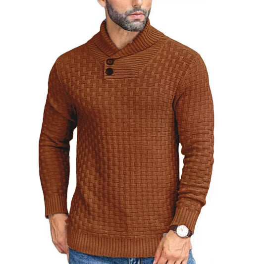 Dan – Bequemer Herren-Rollkragenpullover in Einfarbig