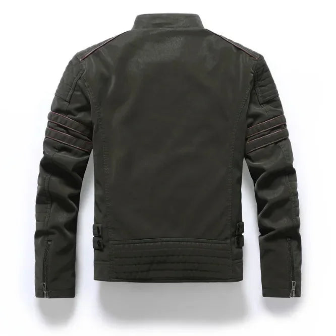 Dylan – Herren Vintage Motorradjacke mit Mehreren Taschen