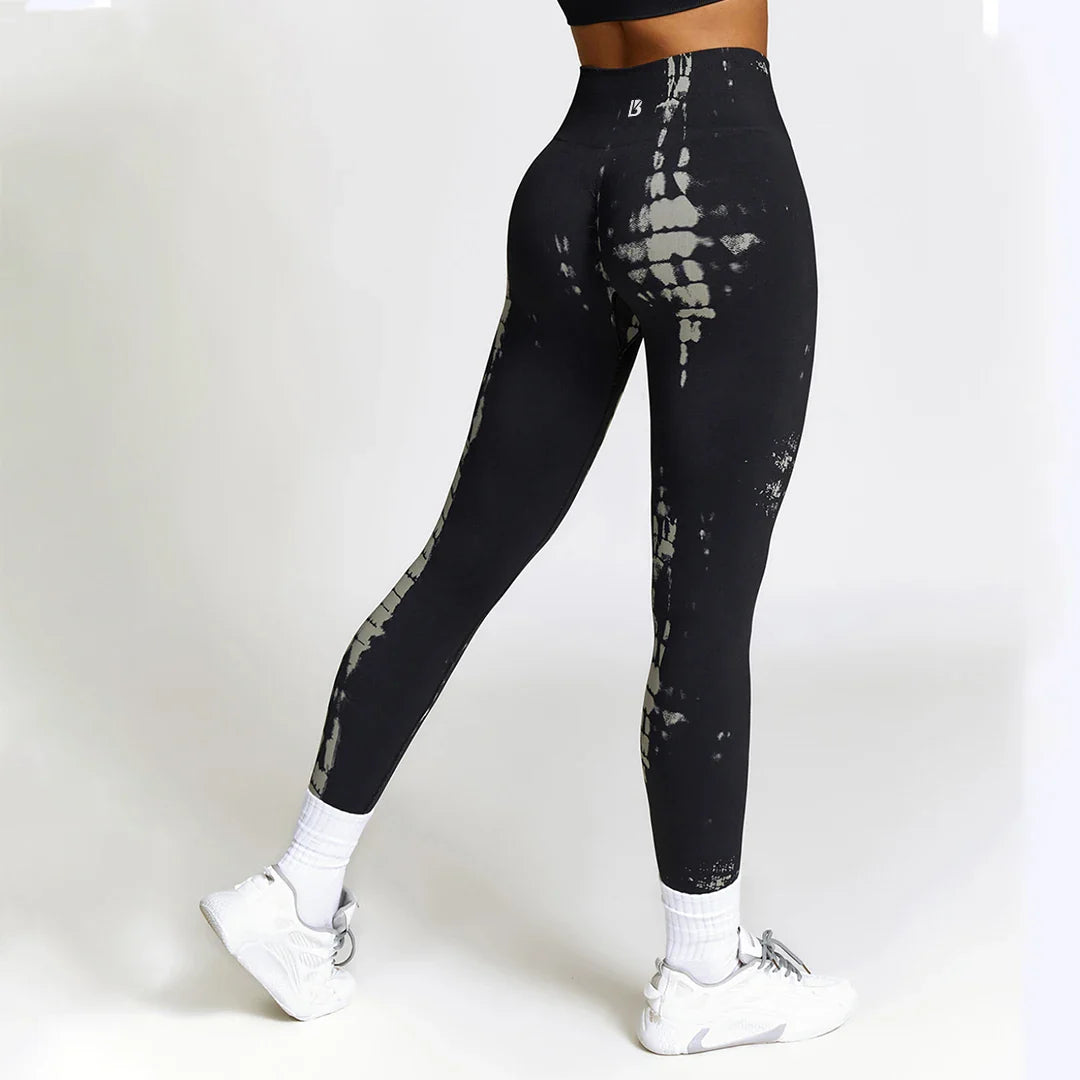 Jessica – Damen Yoga-Leggings mit gerafftem Bund