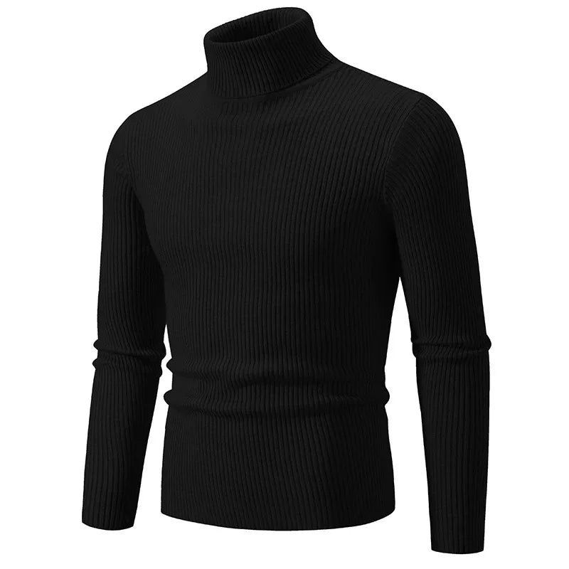 Bobby – Warmer Herren Rollkragenpullover mit Streifen