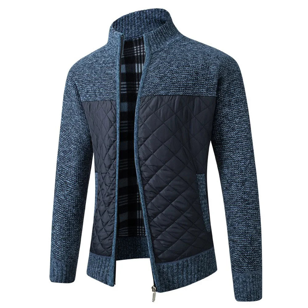 Colin – Herren Patchwork-Reißverschlussjacke