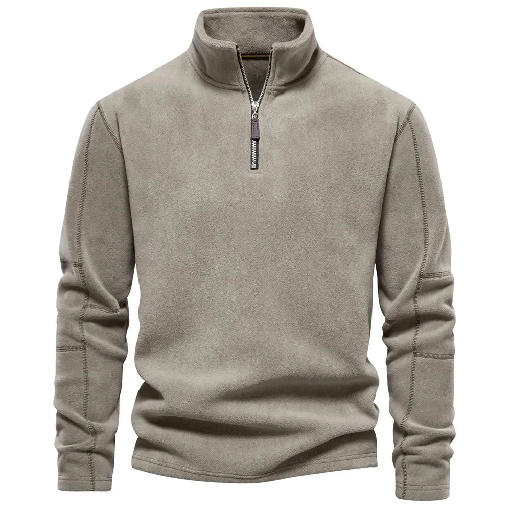 Matthew – Herren-Sweatshirt aus Softshell mit Reißverschlusskragen