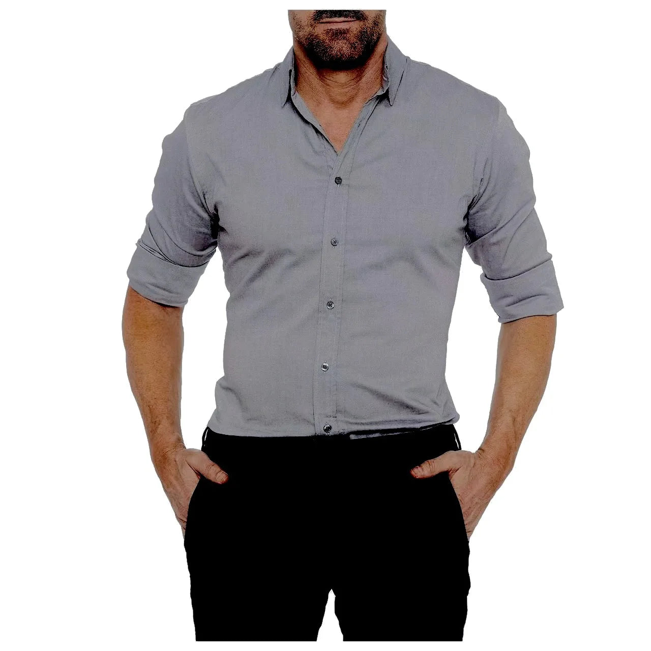 Tony – Herren Slim-Fit Oxfordhemd mit Stilvollem Reißverschluss