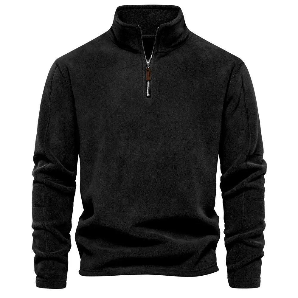 Matthew – Herren-Sweatshirt aus Softshell mit Reißverschlusskragen