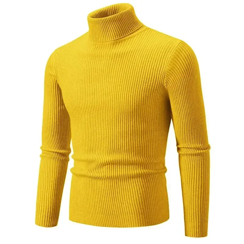 Bob – Herrenpullover mit hohem Kragen und schlanker Passform