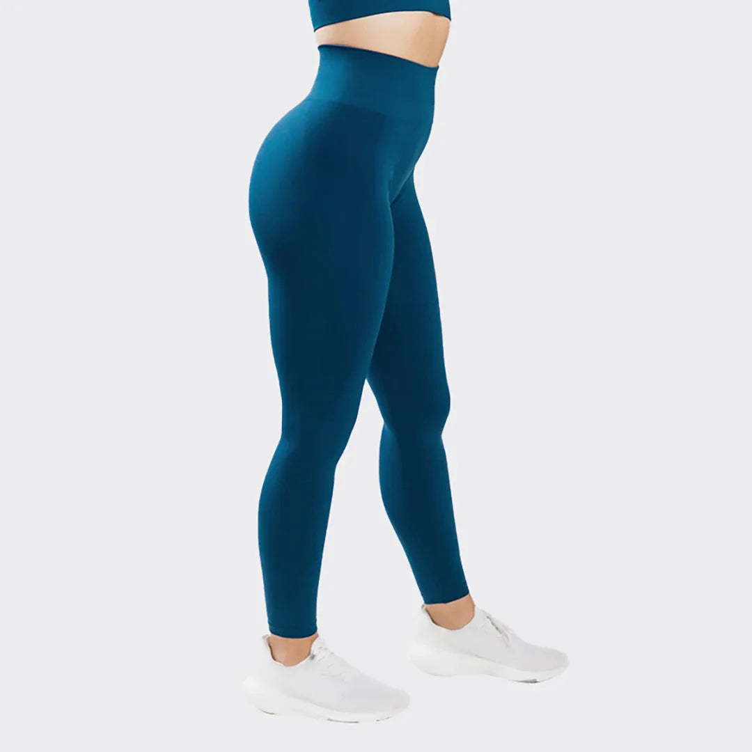 Jessica – Damen Yoga-Leggings mit gerafftem Bund