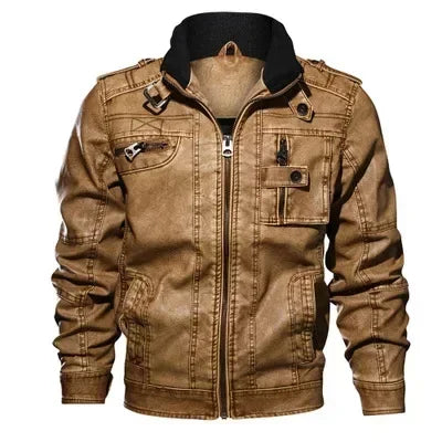 Reginald – Herren Motorradjacke aus PU-Leder