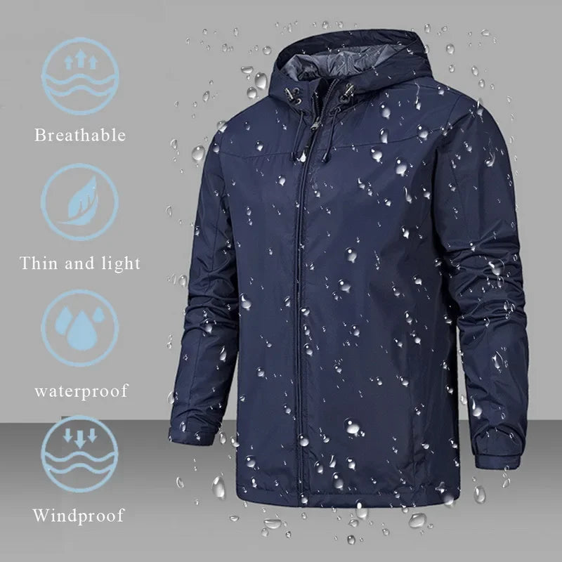 Jacob – Wasserdichte Herrenjacke mit Kapuze für Outdoor-Sportarten