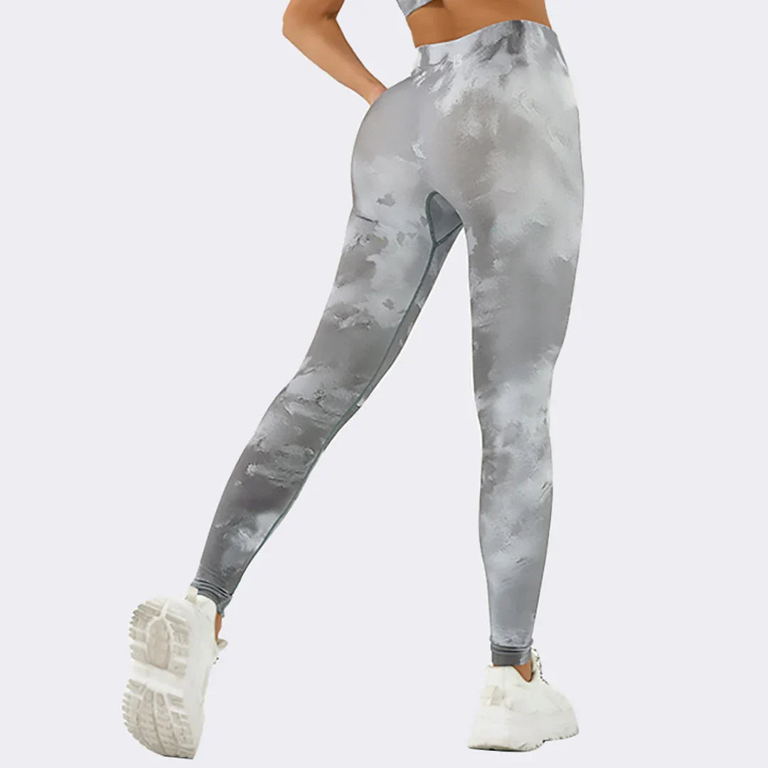 Jessica – Damen Yoga-Leggings mit gerafftem Bund