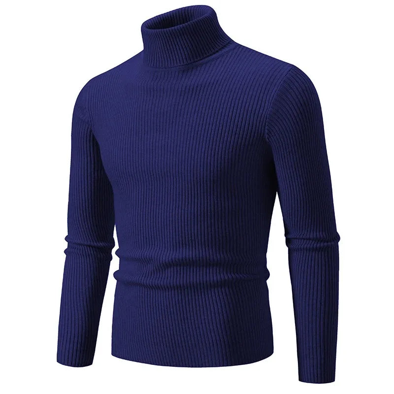 Bobby – Warmer Herren Rollkragenpullover mit Streifen