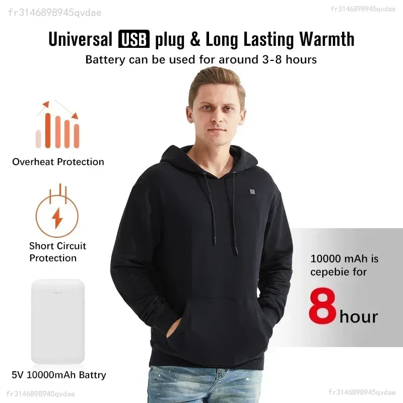 Norman – USB Beheizter Winter Hoodie für Herren