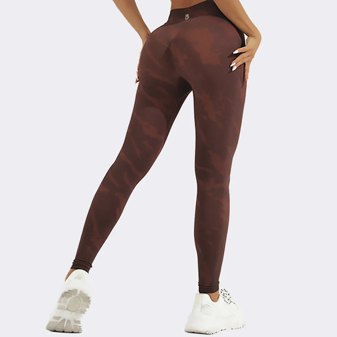 Jessica – Damen Yoga-Leggings mit gerafftem Bund