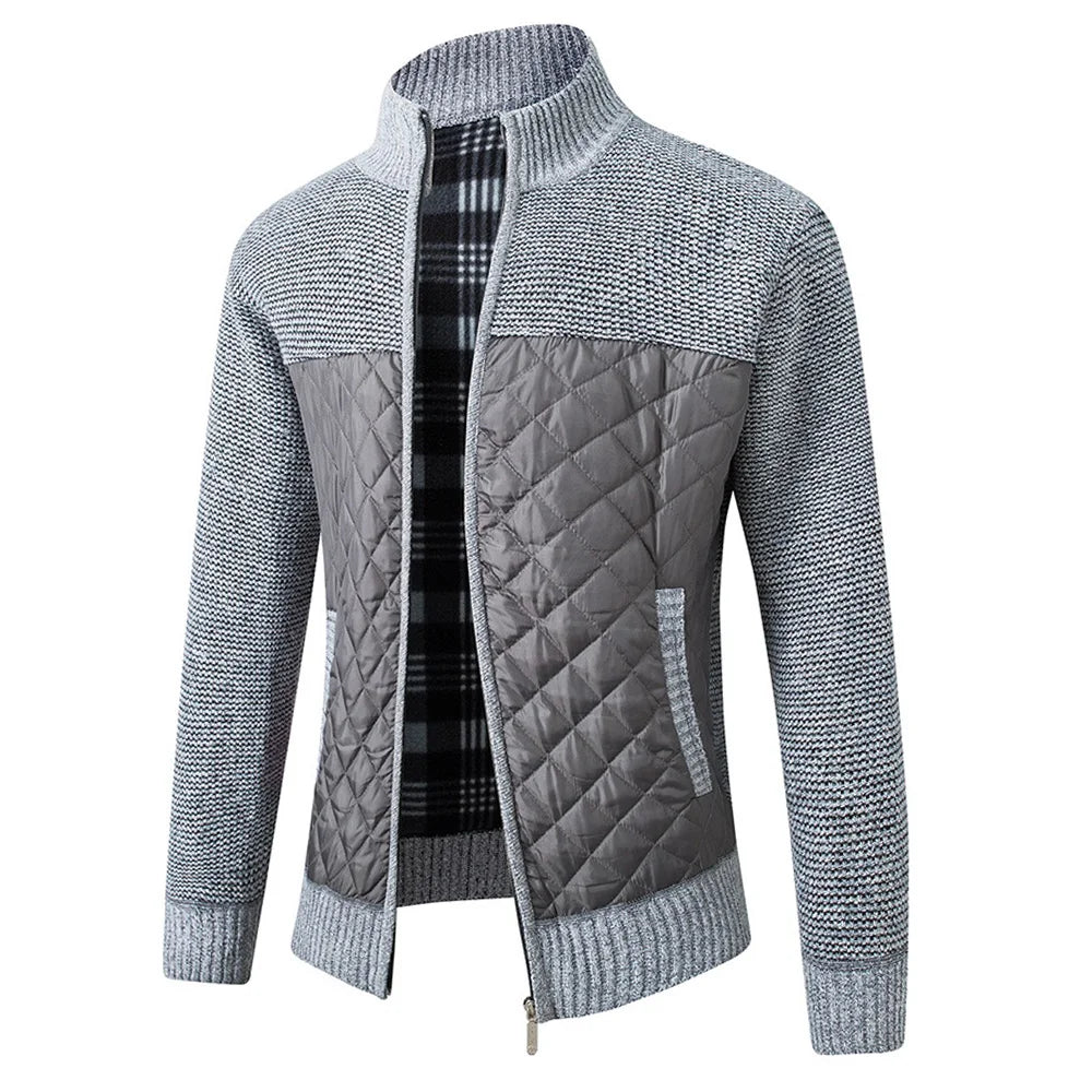 Colin – Herren Patchwork-Reißverschlussjacke