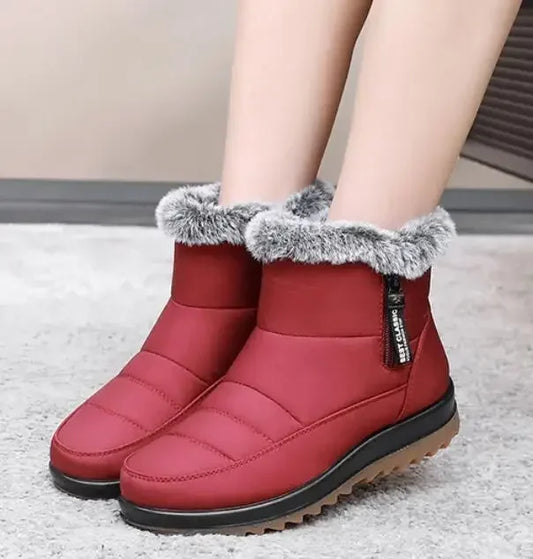 Lucy – Damen Winterstiefel mit doppeltem Reißverschluss und Fütterung