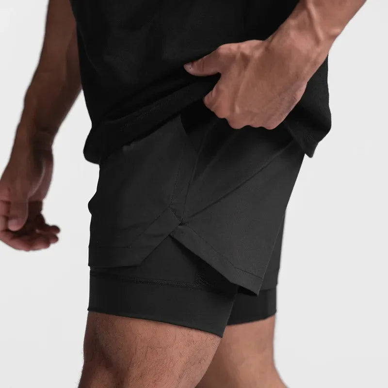 Richard – Atmungsaktive Herren-Trainingsshorts mit Doppelschicht