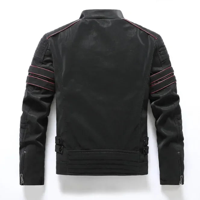 Dylan – Herren Vintage Motorradjacke mit Mehreren Taschen