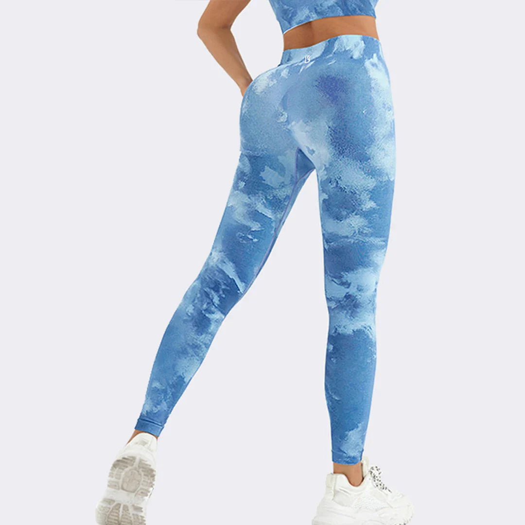 Jessica – Damen Yoga-Leggings mit gerafftem Bund