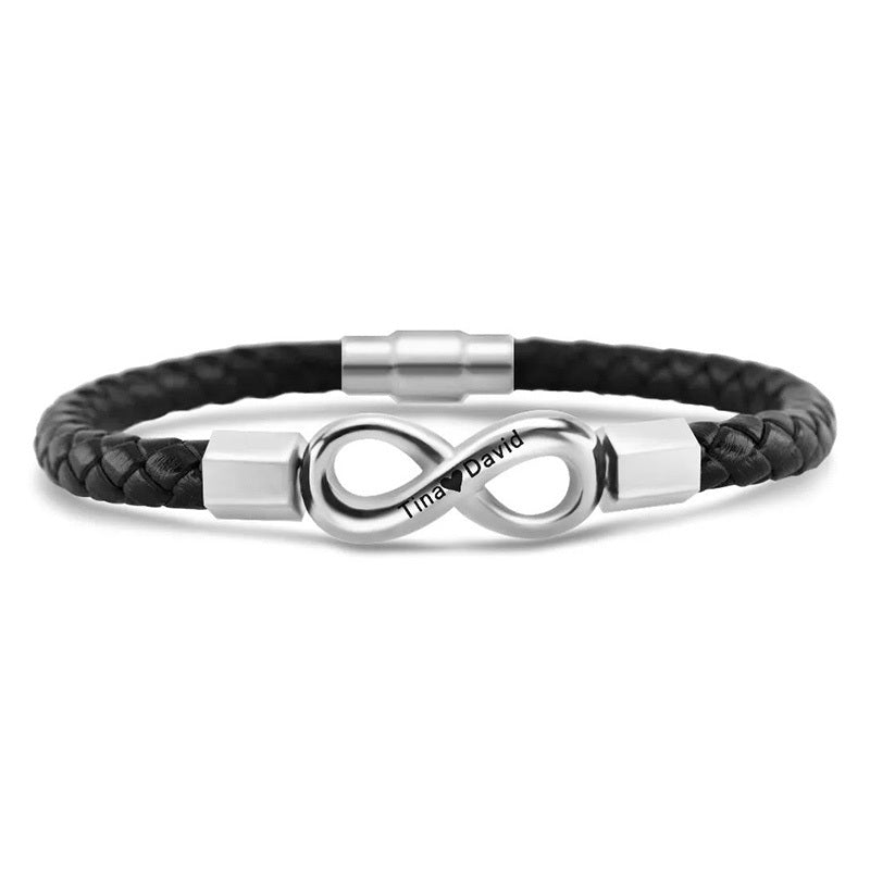 Samuel – Herrenarmband mit Unendlichkeitssymbol