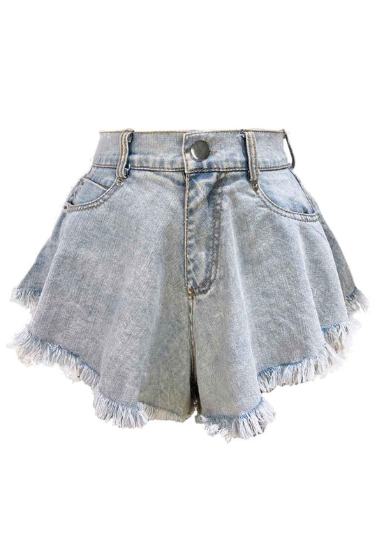 Denim Schmetterling Quaste Shorts