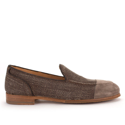 Emma – Damen Mélange Leinen Slipper