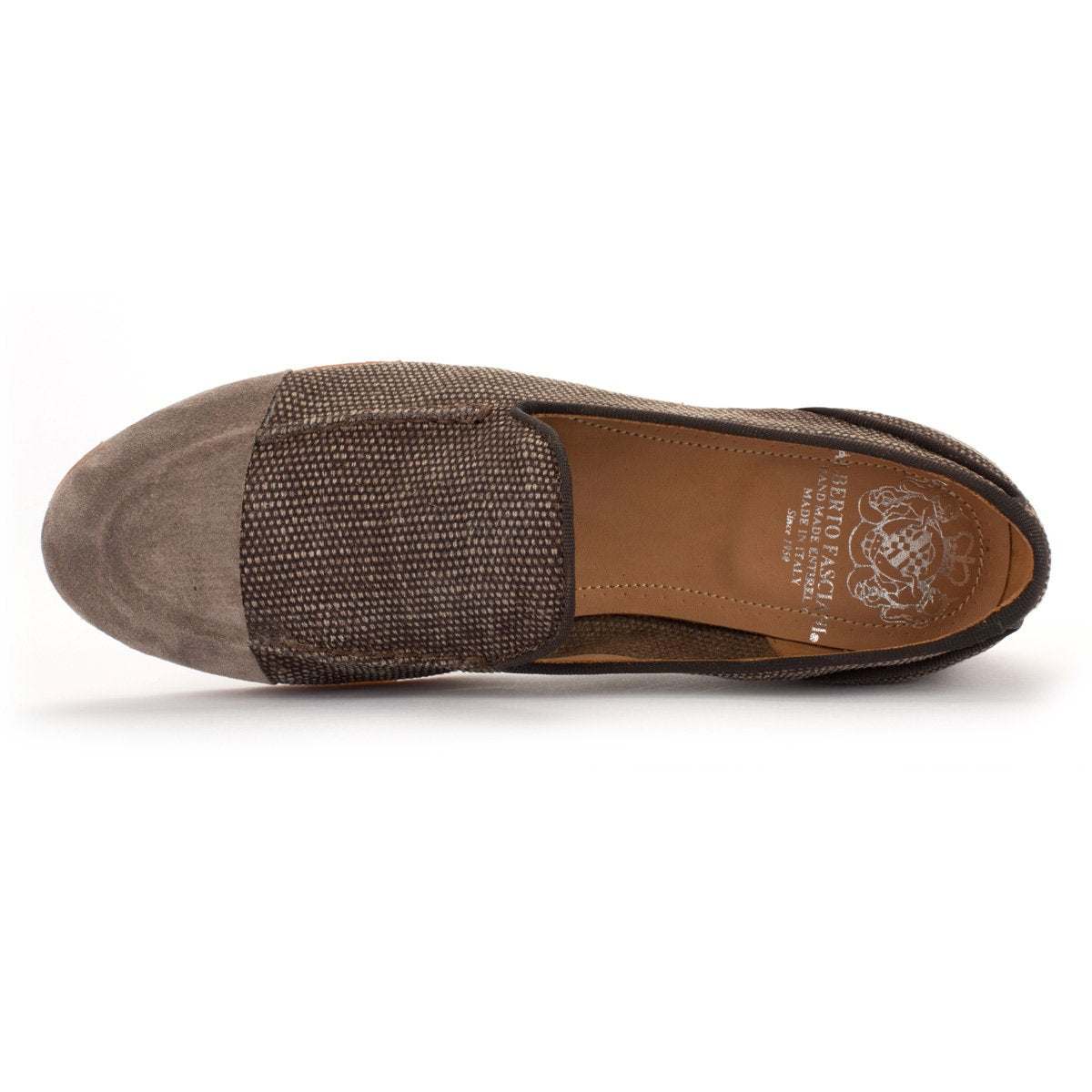 Emma – Damen Mélange Leinen Slipper