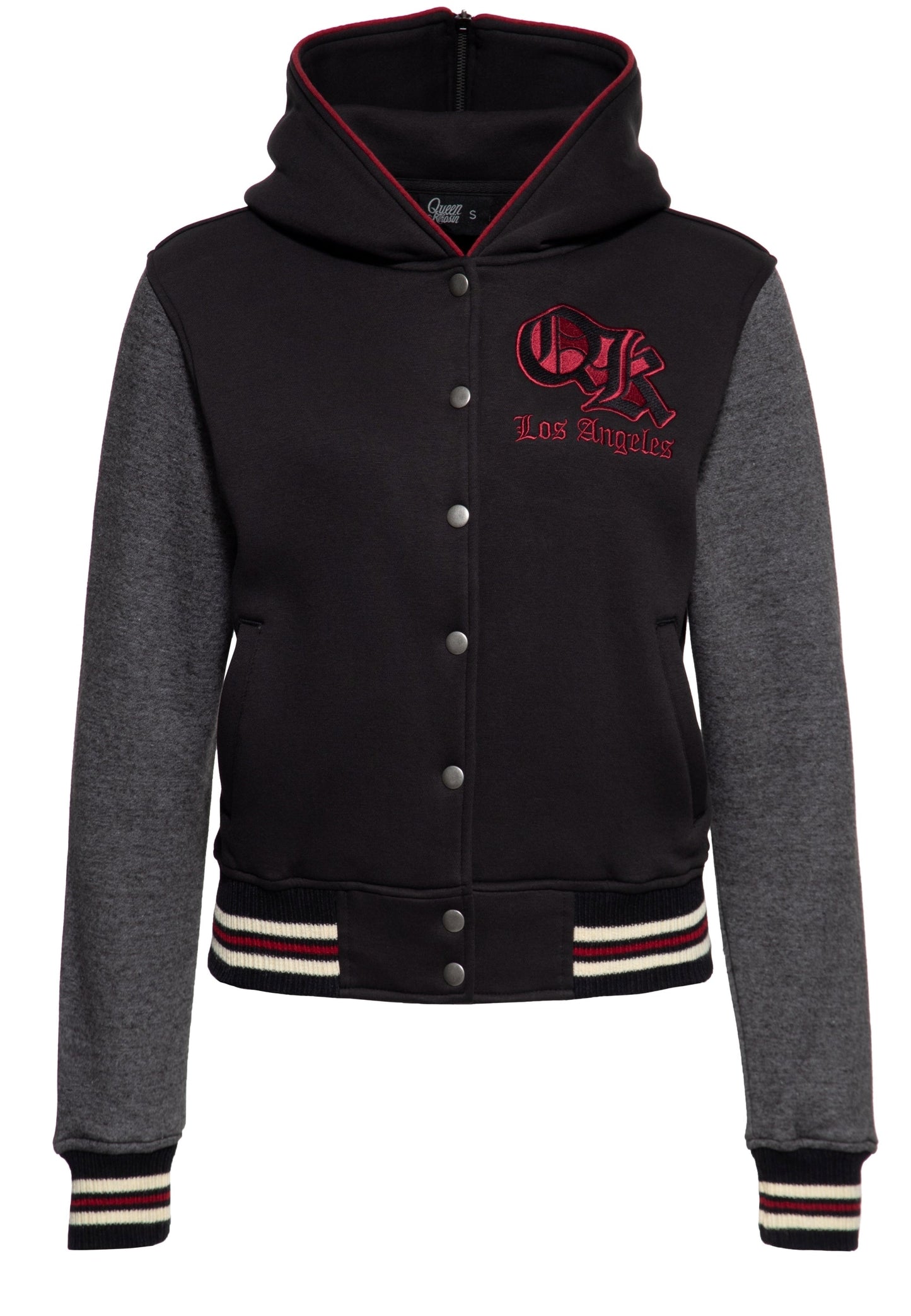 Grace – Damen-Collegejacke mit abnehmbarer Kapuze