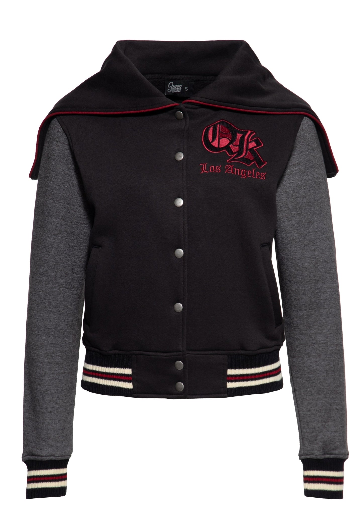 Grace – Damen-Collegejacke mit abnehmbarer Kapuze